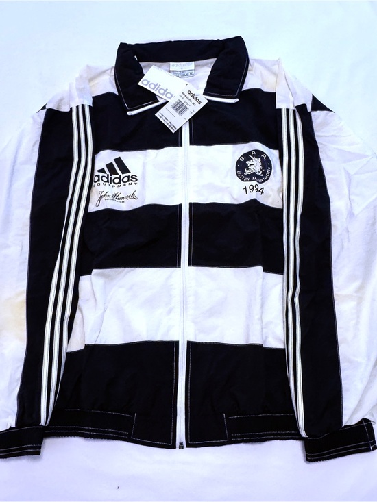 adidas Other - Vintage 1994 BOSTON MARATHON adidas (XL) Running Jacket-Black&White-NEW W/ TAGS
